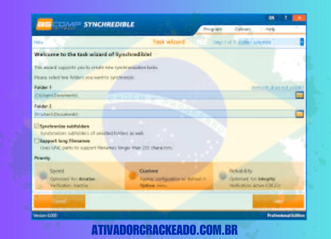 O ASCOMP Synchredible Pro é um programa sofisticado de backup e sincronização feito para manter seus arquivos e pastas atualizados em todos os dispositivos. Esta solução garante (1)