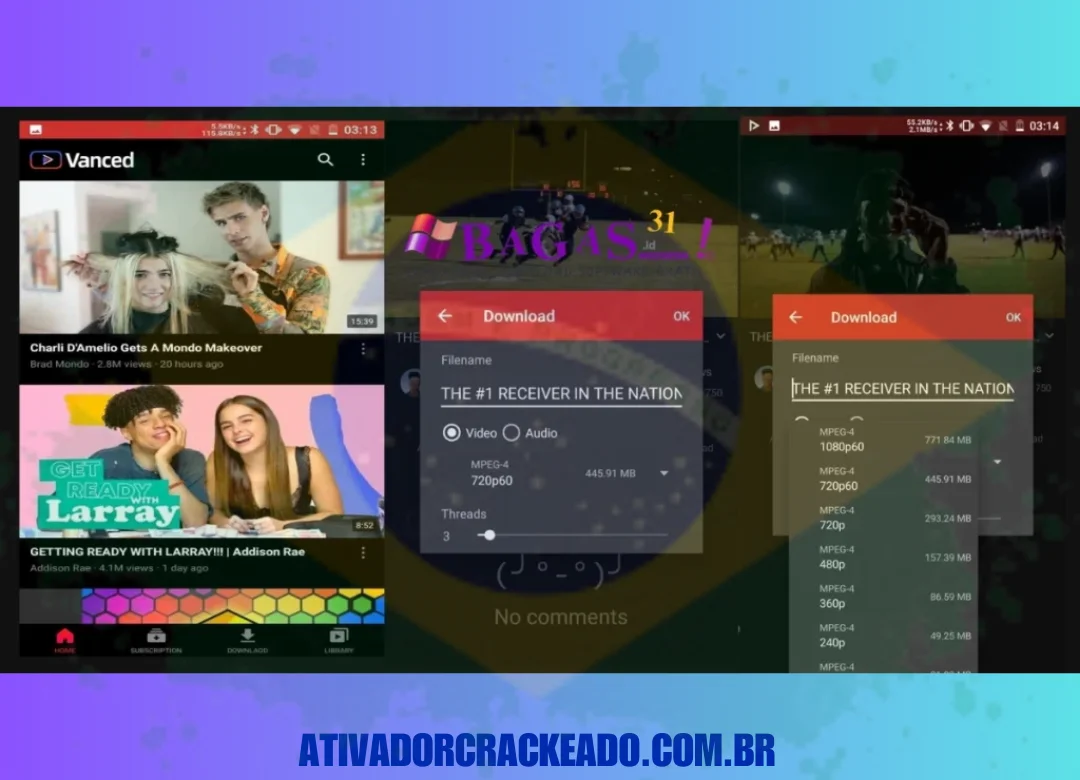 Outro software do YouTube, o YouTube Vanced Mod APK, aprimora