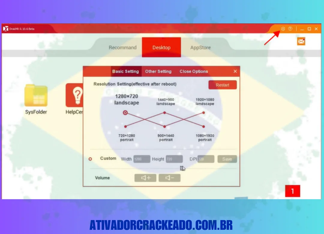 Para configurar as Configurações básicas e Outras configurações, clique em Configurações.