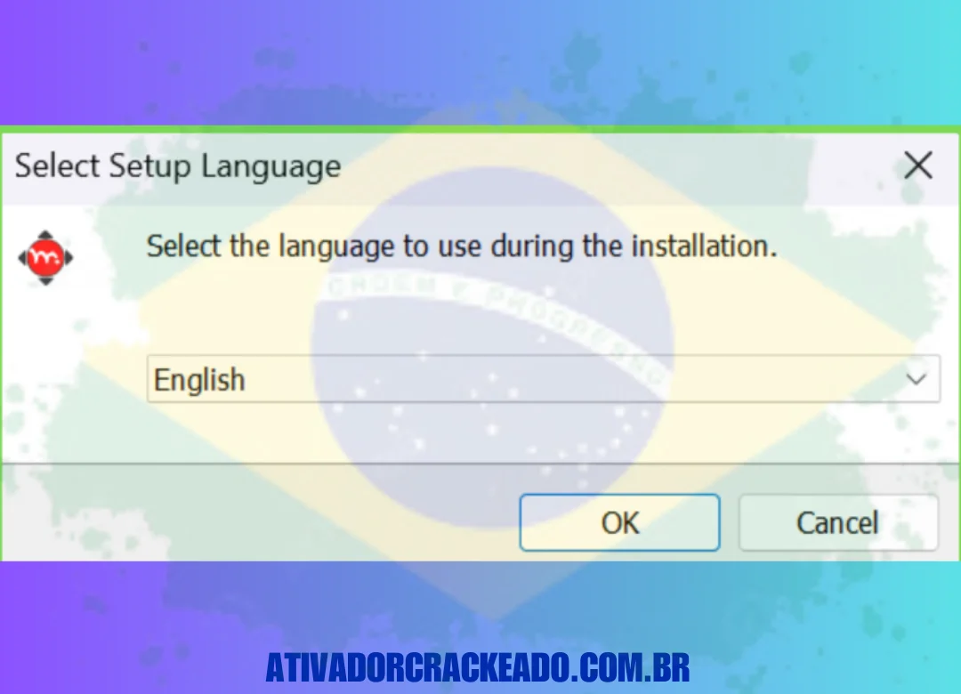 Selecione o idioma no qual você quer executar a instalação.