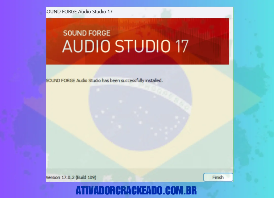 da instalação e clique em Concluir para fechar a configuração.