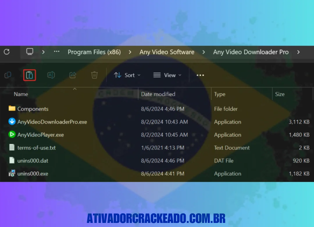 diretório de instalação após a instalação ser concluída. Ao adicionar esses arquivos, tenha cuidado ao selecionar a opção substituir.