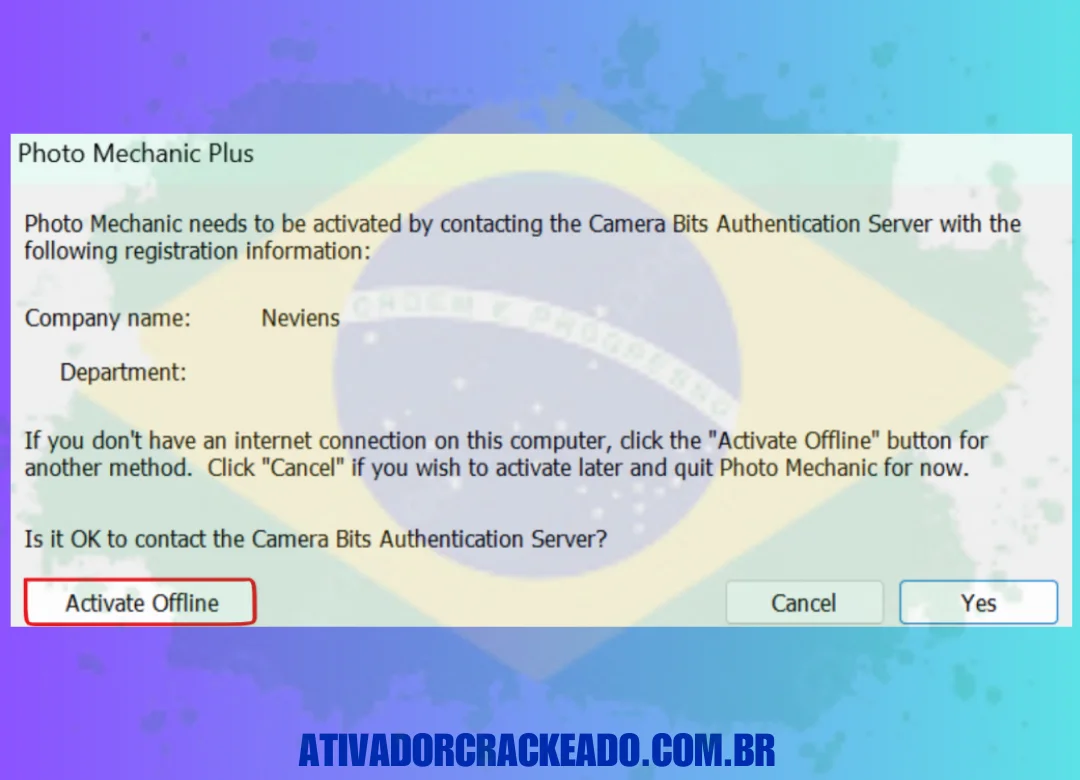 e adicione-os à caixa de registro. Após adicionar o Name e o Key, clique em “Register”