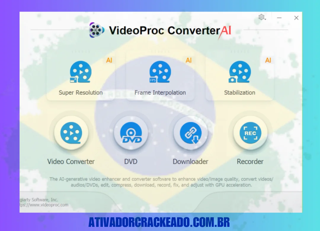 substitua-o pela versão crackeada no diretório de instalação (CArquivos de Programas (x86)DigiartyVideoProc Converter AI).