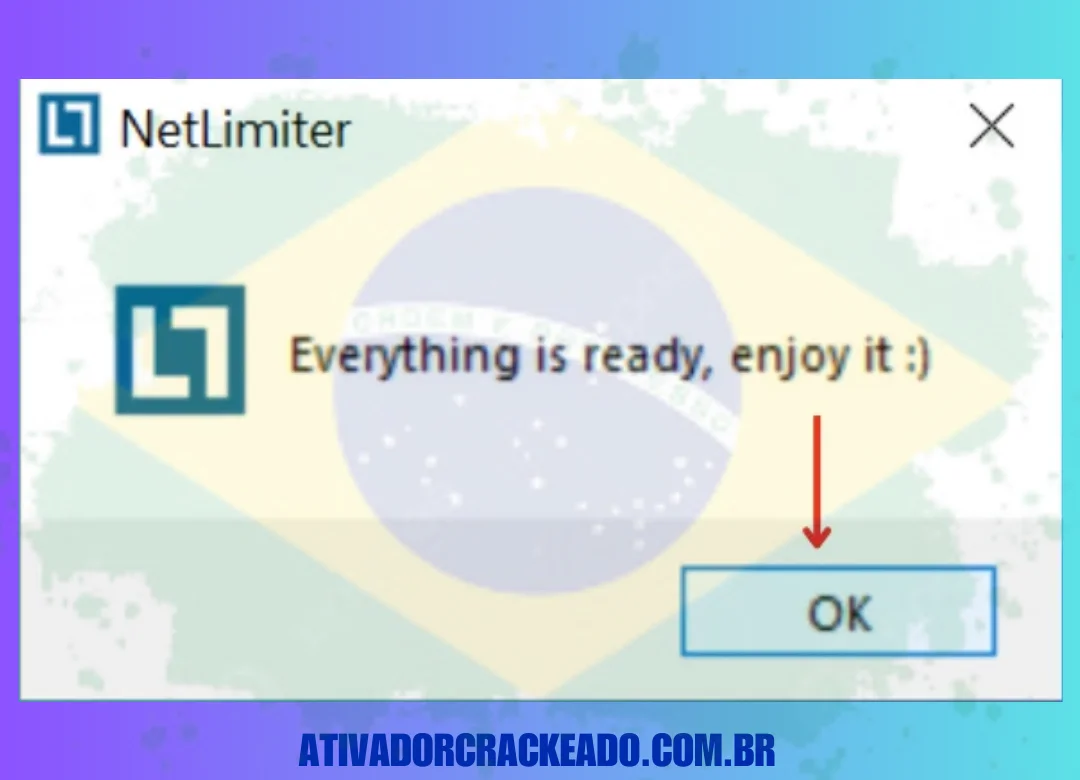 A instalação está concluída, clique em Ok.