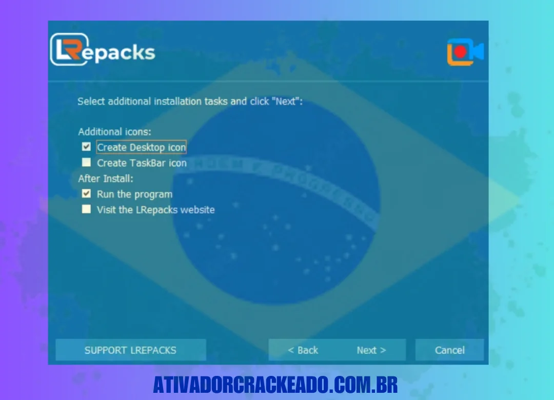 Agora, selecione as tarefas de instalação adicionais necessárias e clique em Avançar.