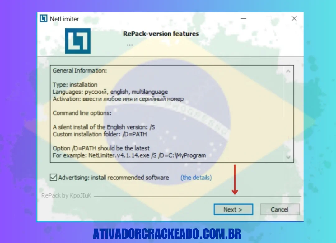 Em seguida, clique em Avançar.