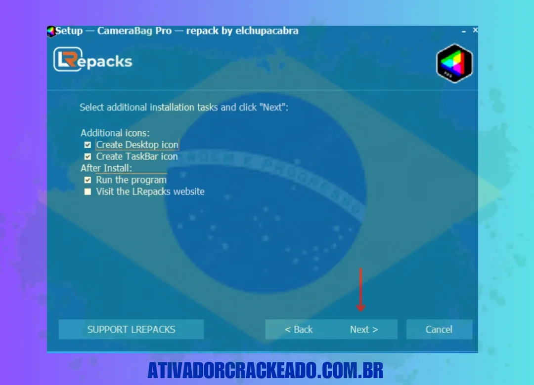 Em seguida, selecione tarefas de instalação adicionais conforme sua necessidade e clique em Avançar.