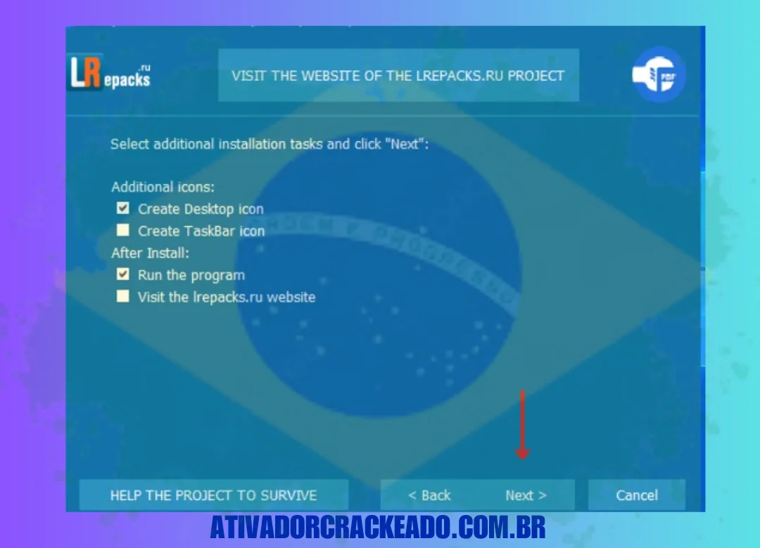 Em seguida, selecione tarefas de instalação adicionais conforme sua necessidade e clique em Avançar.