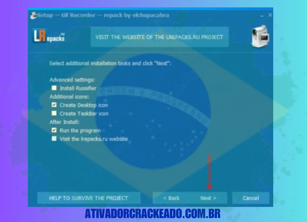 Em seguida, selecione tarefas de instalação adicionais conforme sua necessidade e clique em Avançar.