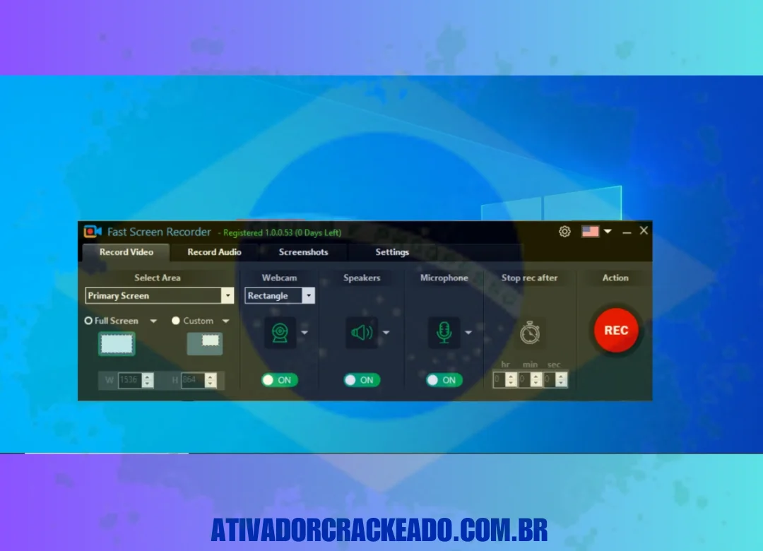 Finalmente, o programa está pronto para uso, aqui está a interface final.