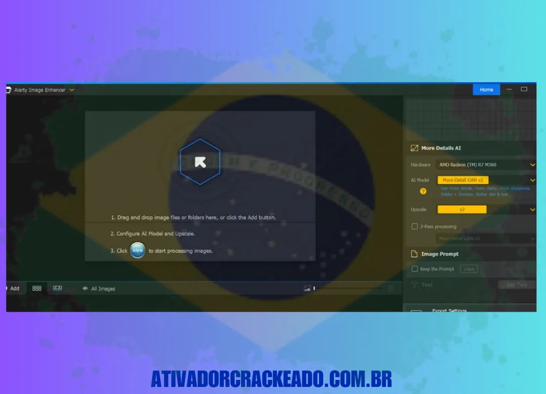 Por fim, esta é a interface final e o programa está pronto para uso.