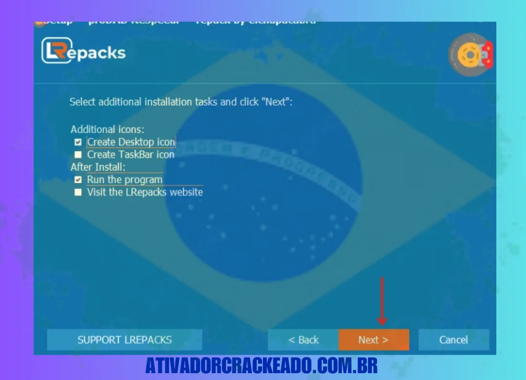 Em seguida, selecione tarefas de instalação adicionais conforme sua necessidade e clique em Avançar.