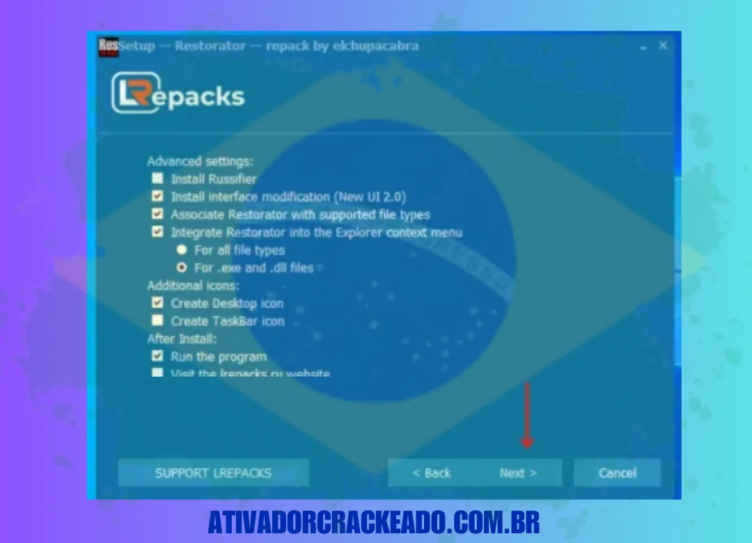 Em seguida, selecione tarefas de instalação adicionais conforme sua necessidade e clique em Avançar.