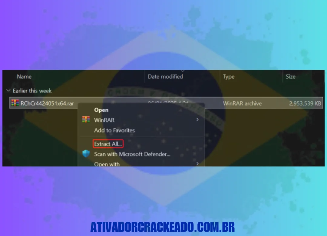 Extraia o arquivo baixado, desligue sua conexão com a internet e execute a instalação como administrador.