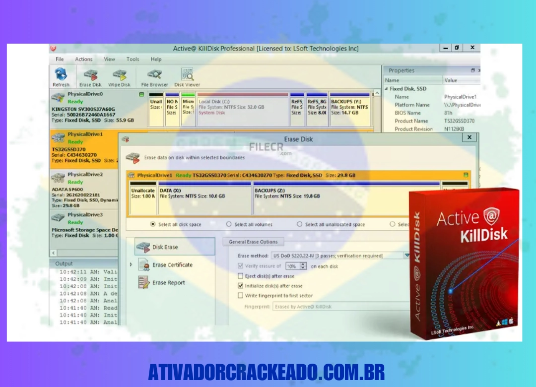 Active KillDisk Ultimate Português Não Requer Ativação - Licença Vitalícia (x86-x64)