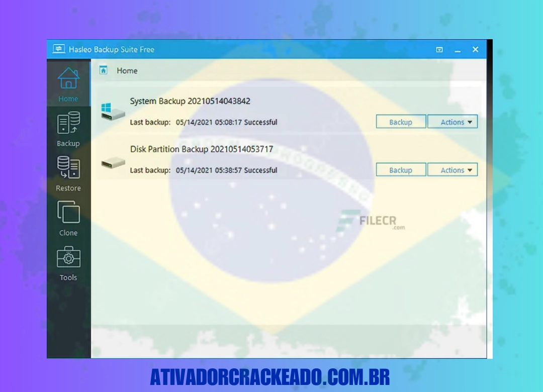 Vantagens do Hasleo Backup Suite Não Requer Ativação