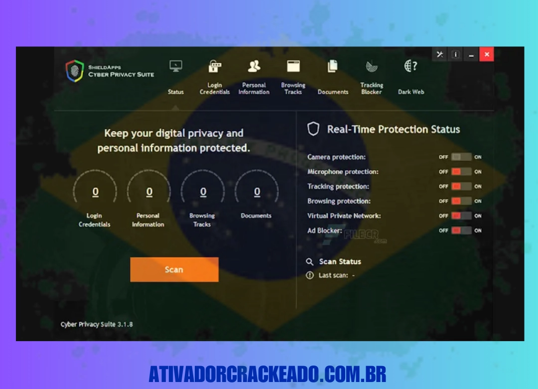 Como Instalar o Cyber Privacy Suite em Português Licença Vitalícia