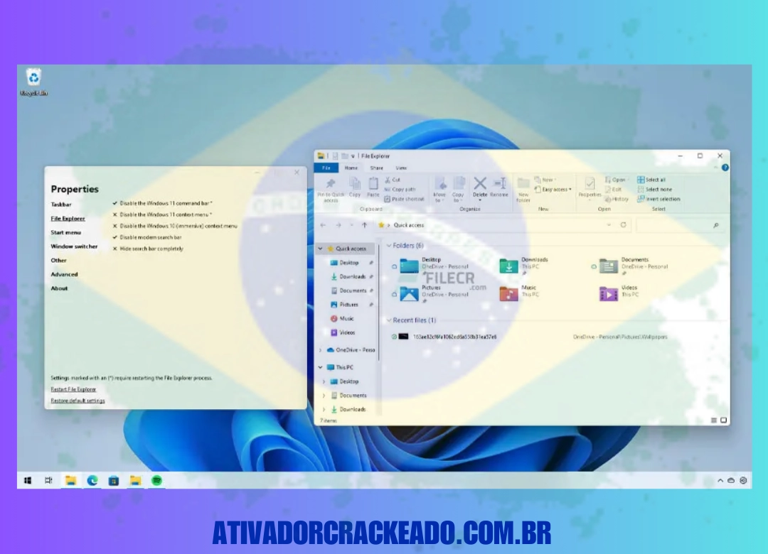 Como Instalar o ExplorerPatcher em Português Licença Vitalícia