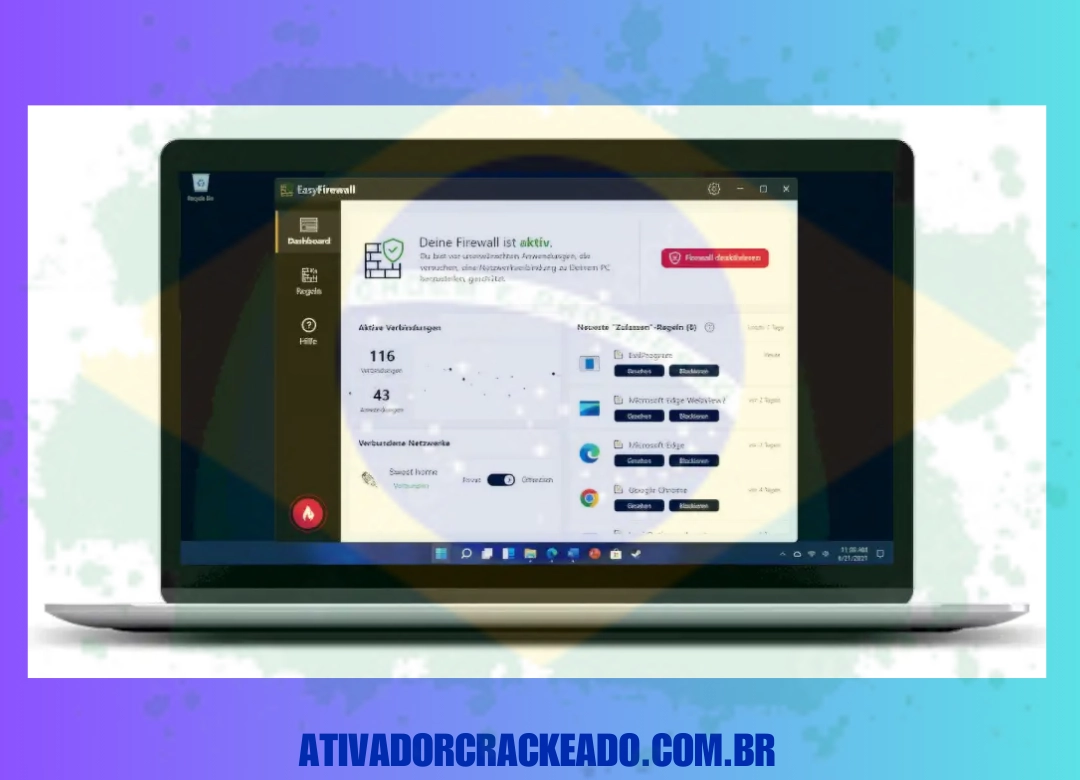 Como Instalar o Firewall Easy em Português Licença Vitalícia