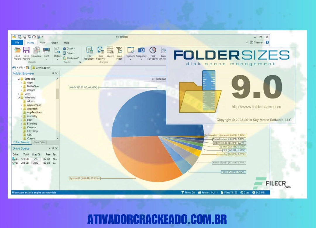 Como Instalar o FolderSizes Clear Português