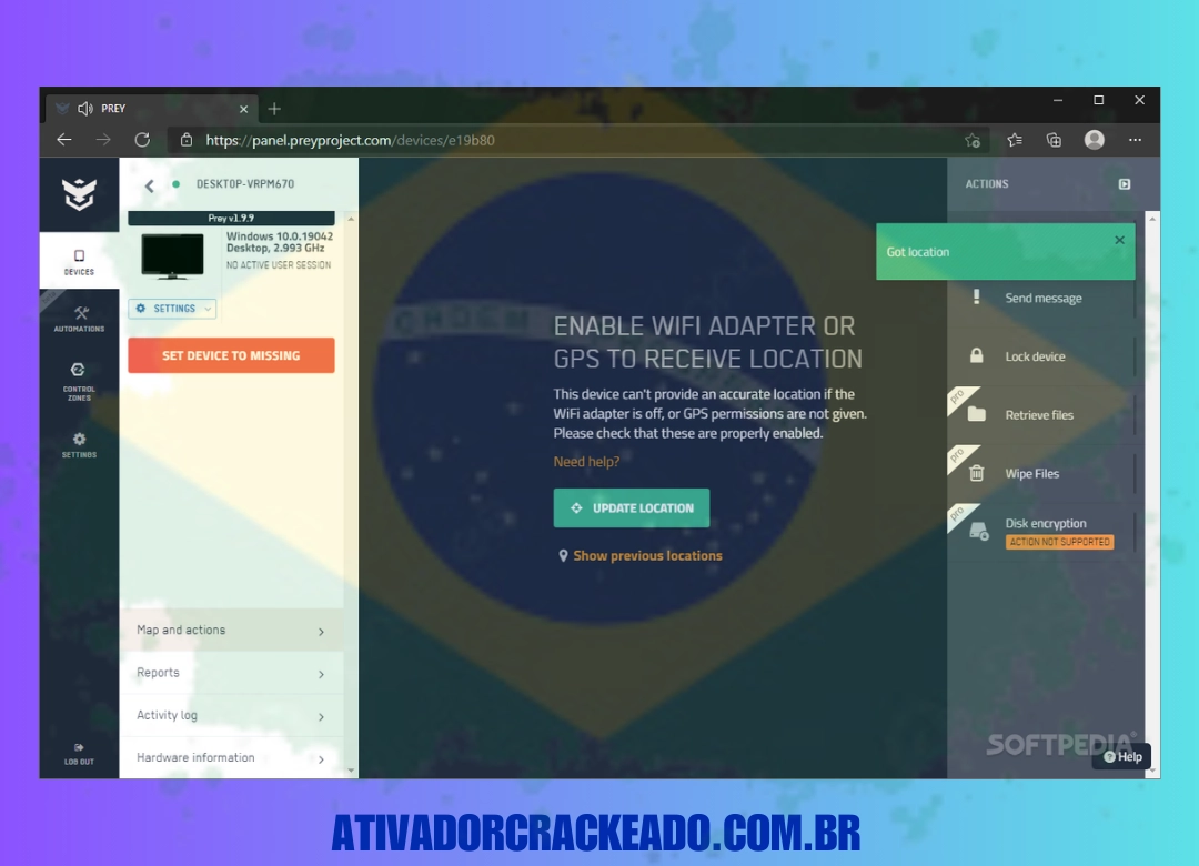 Como Instalar o Prey Free Premium em Português Licença Vitalícia