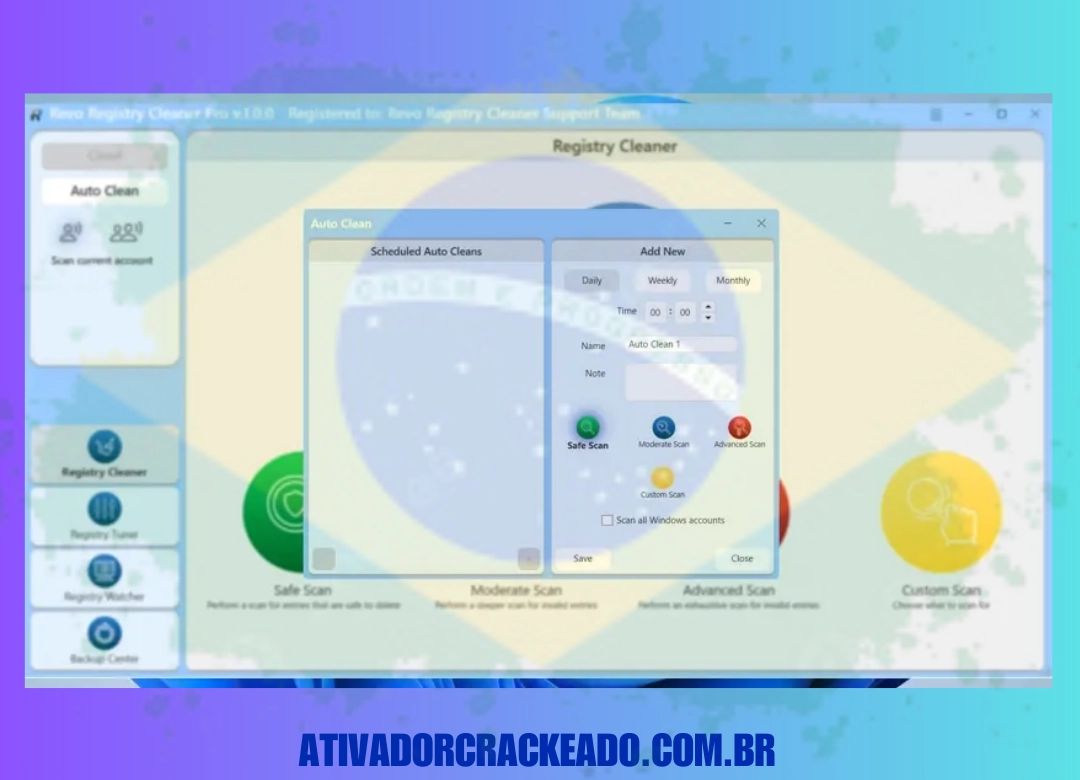 Como Instalar o Revo Registry Cleaner Pro em Português