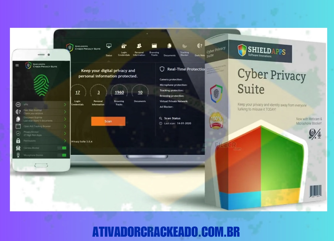 Cyber Privacy Suite Português Não Requer Ativação - Licença Vitalícia (x86-x64)