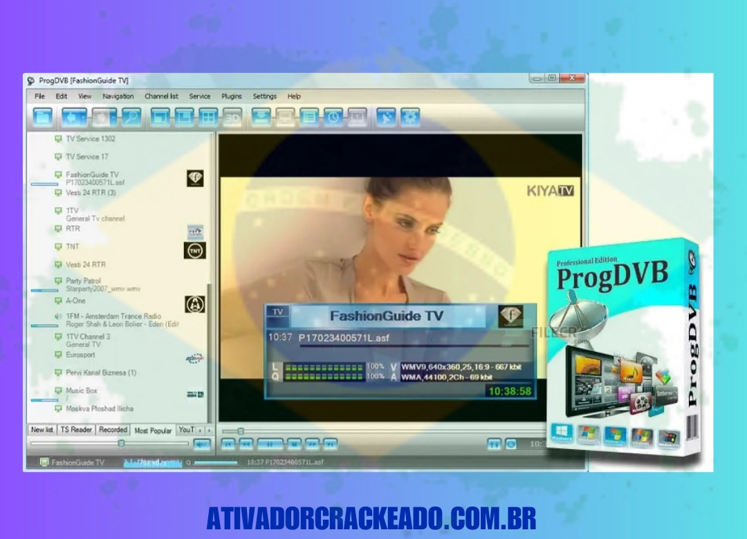 ProgDVB Português Não Requer Ativação - Licença Vitalícia (x86-x64)