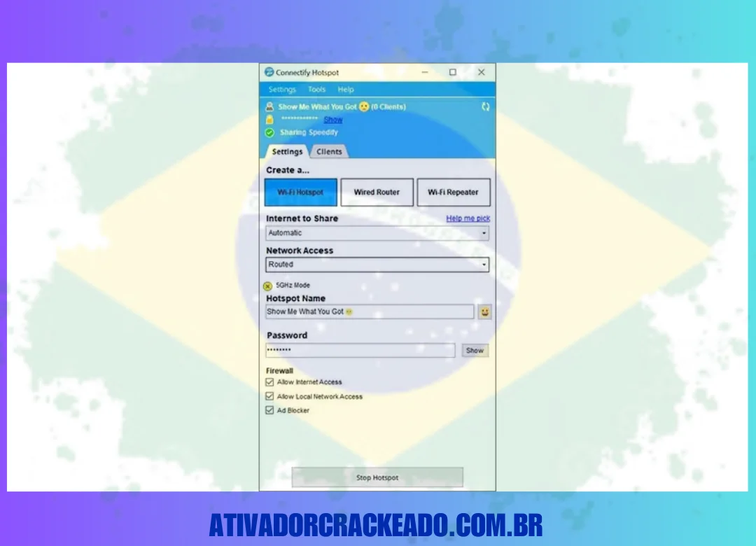 Vantagens do Connectify Hotspot Pro Não Requer Ativação