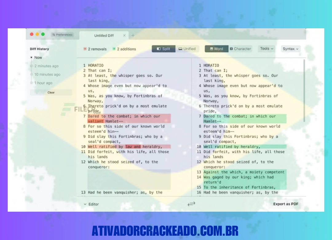 Vantagens do Diffchecker Premium Não Requer Ativação