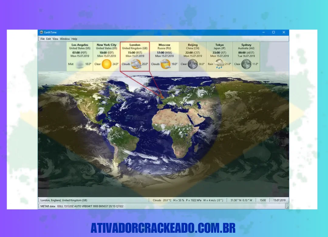 Vantagens do EarthTime Premium Não Requer Ativação