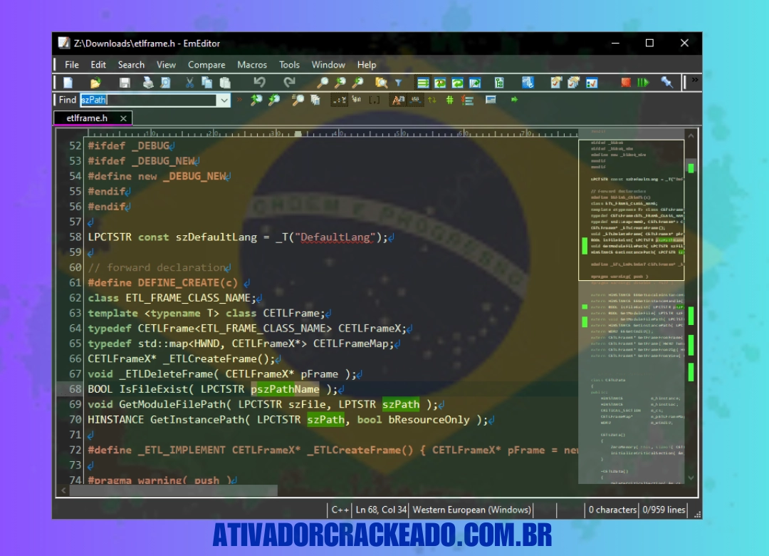 Vantagens do EmEditor Professional Não Requer Ativação
