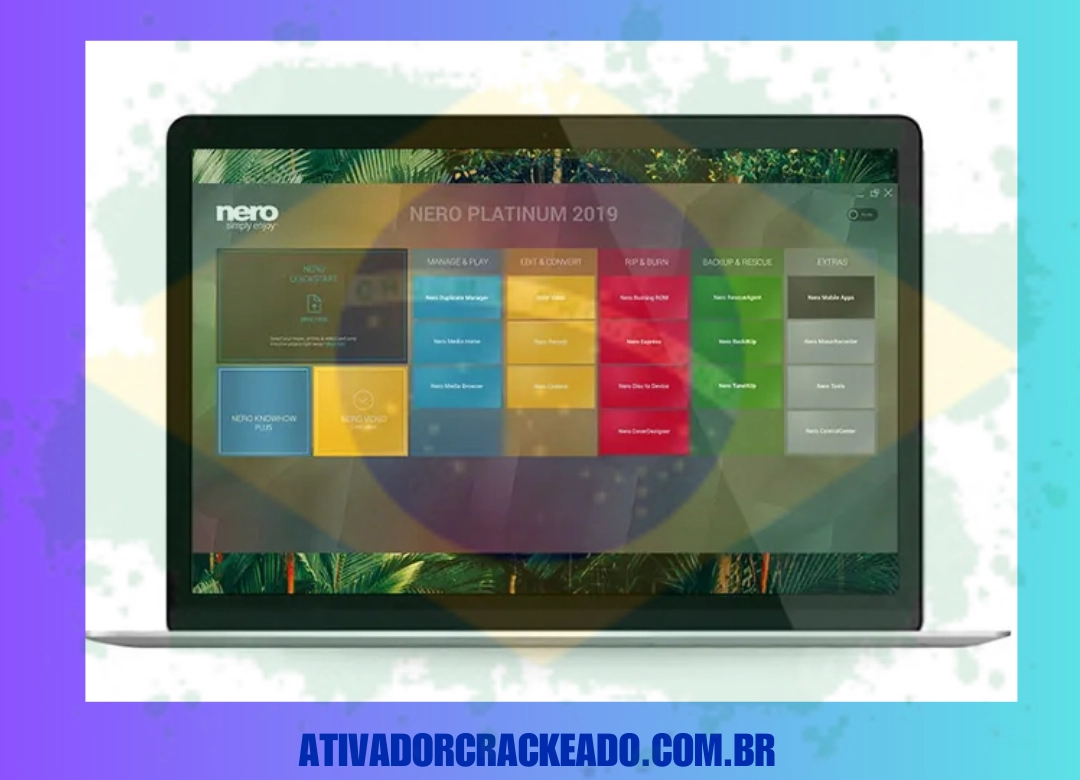Vantagens do Nero Platinum Suite Não Requer Ativação