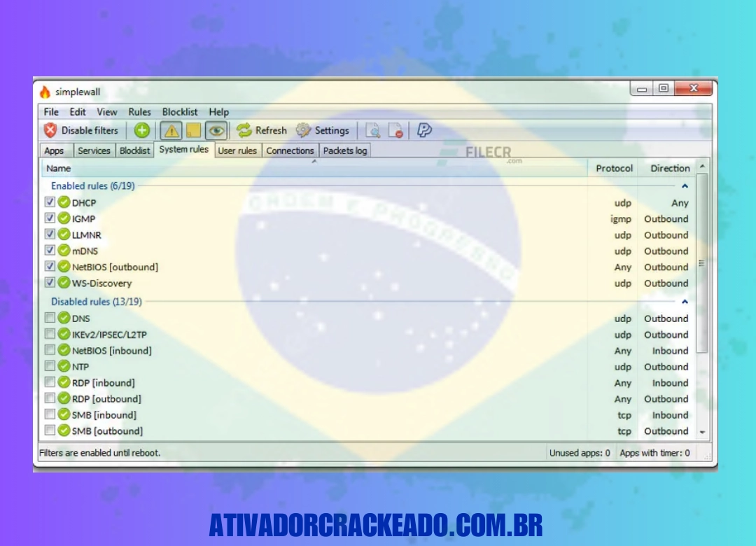 Vantagens do SimpleWall Pro Não Requer Ativação