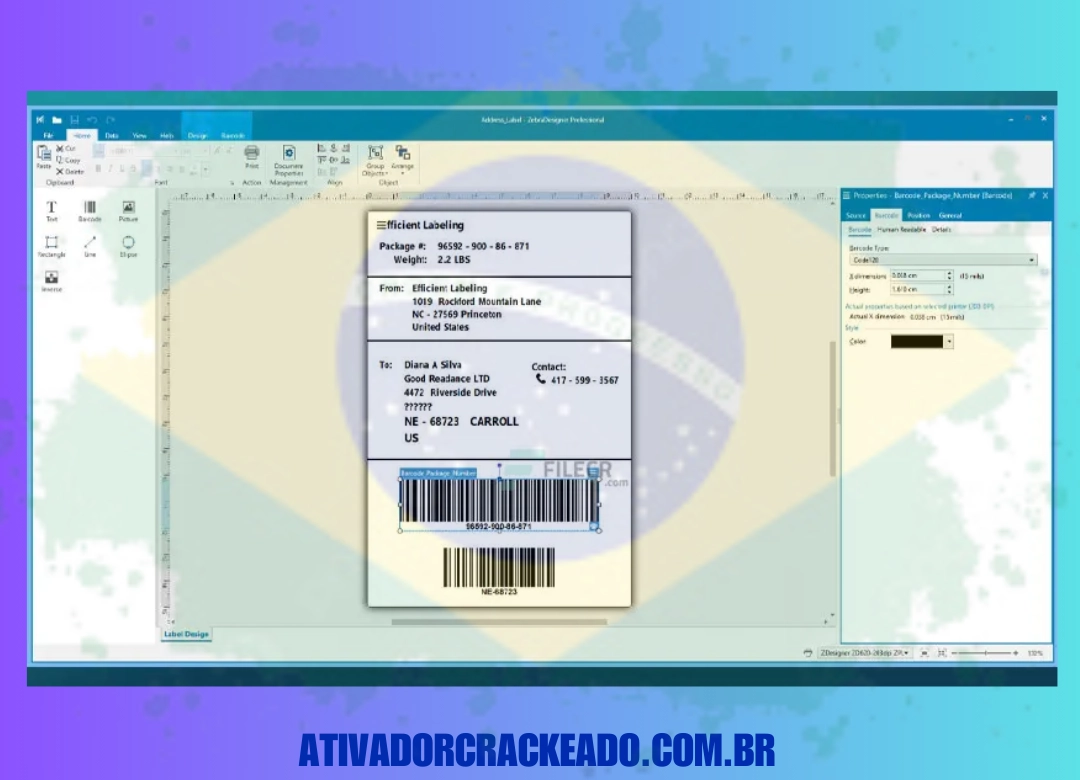Vantagens do ZebraDesigner Professional Não Requer Ativação 