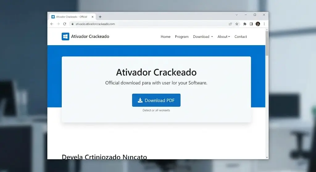 A primeira etapa é visitar o site para obter o instalador