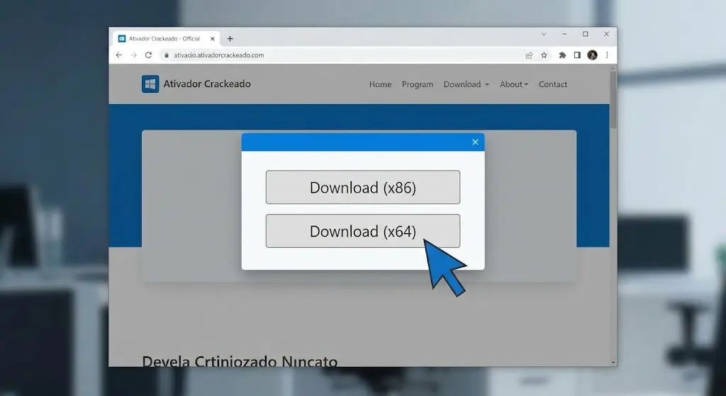 Navegue até a área de downloads e selecione o arquivo