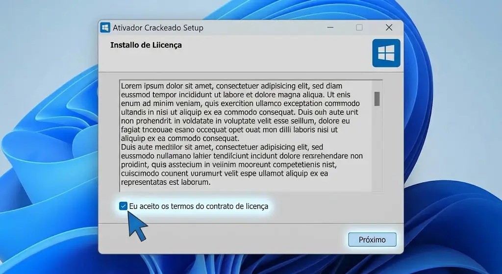 Defina a opção "Português" no menu suspenso de escolha