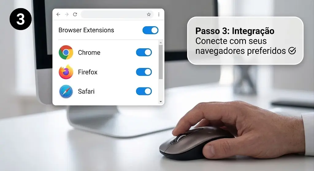 Conecte com seus navegadores preferidos