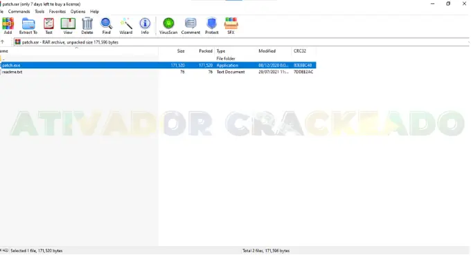Dentro da caixa haverá um arquivo chamado patch.exe — copie esse arquivo.