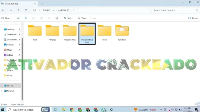 Em seguida, abra a pasta Arquivos de Programas (x86) no disco local C.