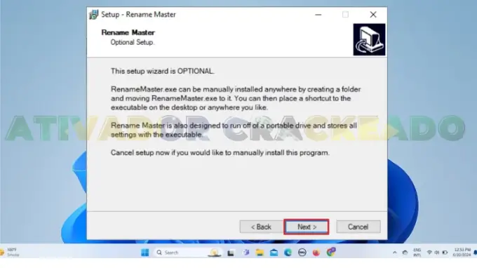 Em seguida, aparecerá uma notificação informando