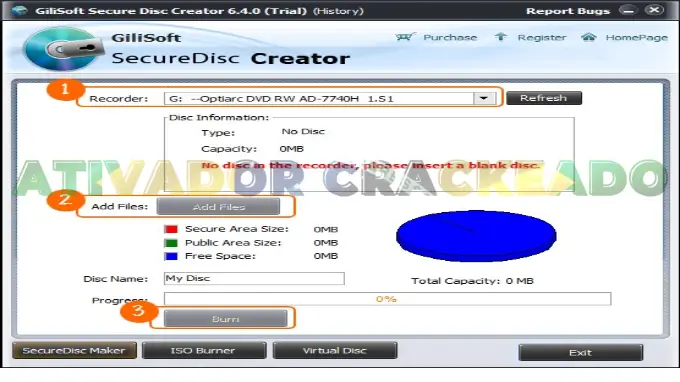 GiliSoft Secure Disc Creator v8.4 Download Gratuito Mais Recente