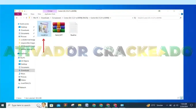 Inicie a instalação executando o arquivo setup.exe na pasta principal.