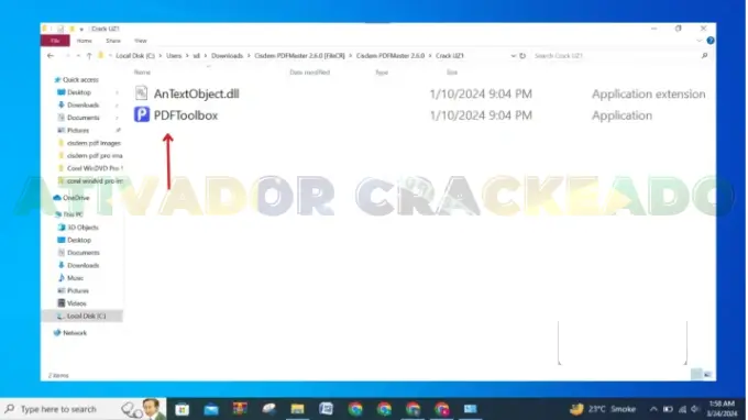 Na pasta selecionada, copie os arquivos patcher e dll.