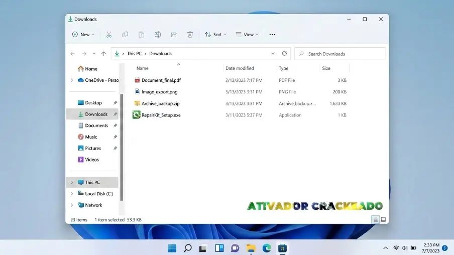 Inicie o instalador: Após o arquivo terminar de baixar, encontre-o na sua pasta "Downloads